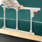 Foldable Bed Safety Rail With Support Handle For Seniors And Bedside Stability 2