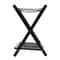 Foldable Wooden Luggage Rack With Shoe Shelf Suitcase Stand For Bedroom Hotel And Guest Rooms 9