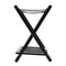 Foldable Wooden Luggage Rack With Shoe Shelf Suitcase Stand For Bedroom Hotel And Guest Rooms 9