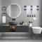 Matte Black Bathroom Accessories Set Towel Bar Hook Organizer 1