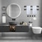 Matte Black Bathroom Accessories Set Towel Bar Hook Organizer 1