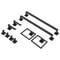 Matte Black Bathroom Accessories Set Towel Bar Hook Organizer 4