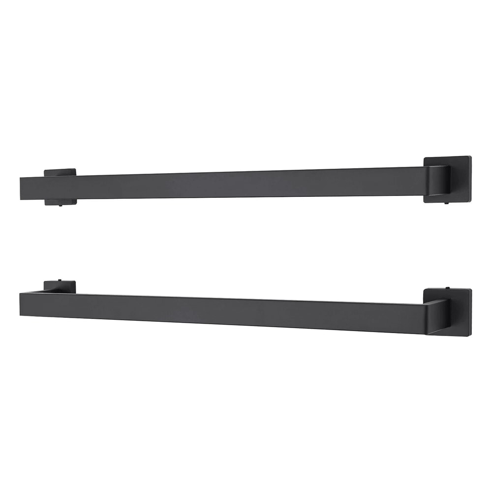 Matte Black Bathroom Accessories Set Towel Bar Hook Organizer 9