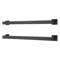 Matte Black Bathroom Accessories Set Towel Bar Hook Organizer 9