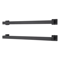 Matte Black Bathroom Accessories Set Towel Bar Hook Organizer 9