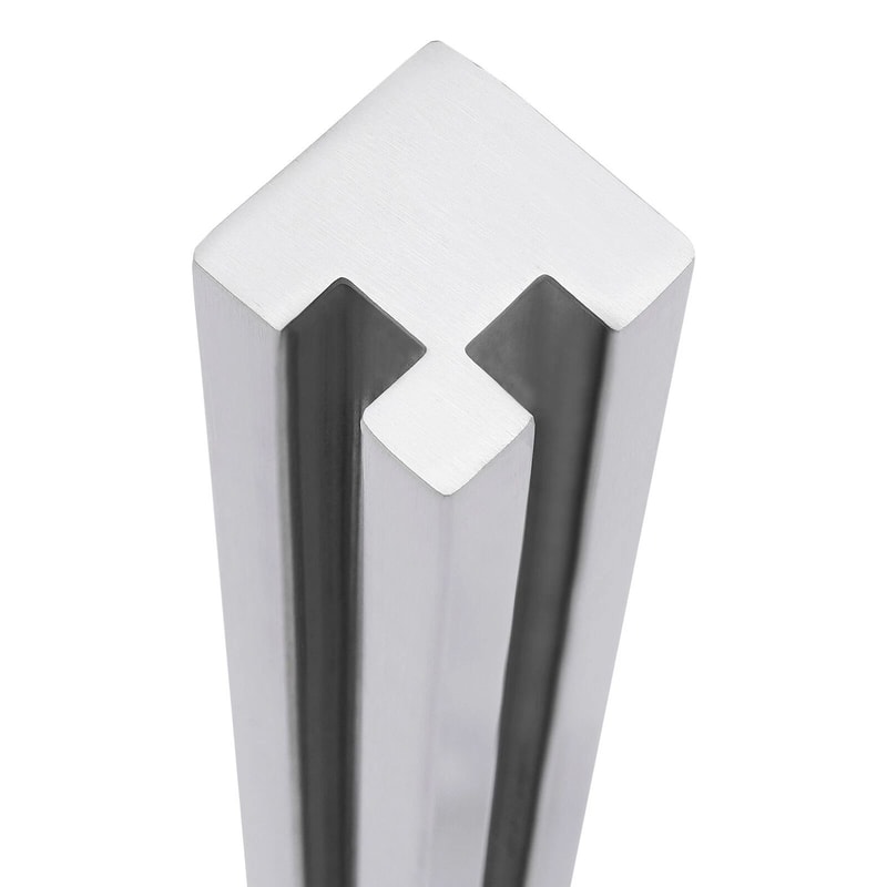 Premium Balcony Deck Stair Glass Railing Post Stainless Steel End Balustrade 5