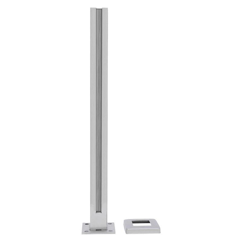 Premium Balcony Deck Stair Glass Railing Post Stainless Steel End Balustrade 6