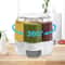Premium Grid Rotating Rice Dispenser Dry Food Storage Organizer Grain Storage Container 4