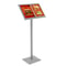 Professional Floor Menu Display Stand With Page Flip Binder Rack 1