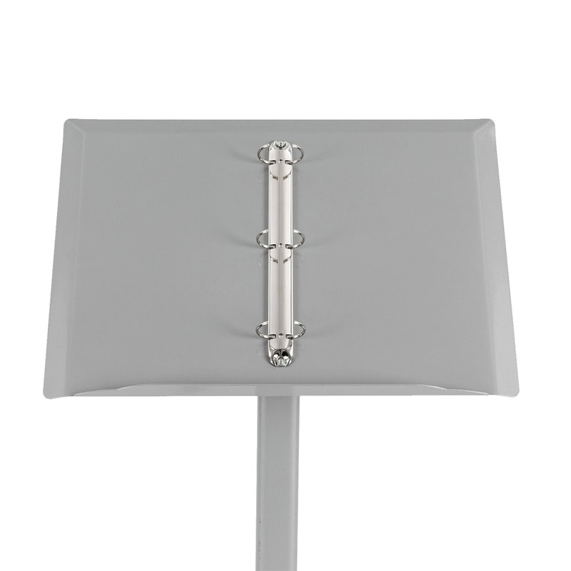 Professional Floor Menu Display Stand With Page Flip Binder Rack 14