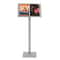 Professional Floor Menu Display Stand With Page Flip Binder Rack 9
