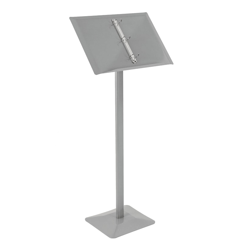 Professional Floor Menu Display Stand With Page Flip Binder Rack 10