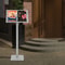 Professional Floor Menu Display Stand With Page Flip Binder Rack 6