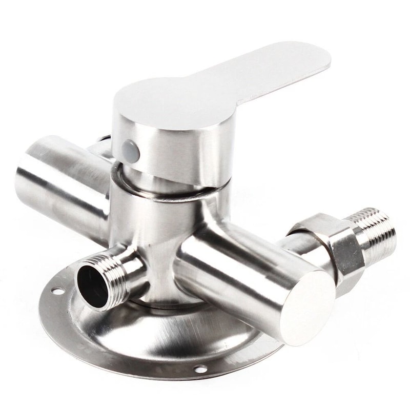Premium Wall Mount Shower Faucet Valve Bath Mixer With Copper Finish 3