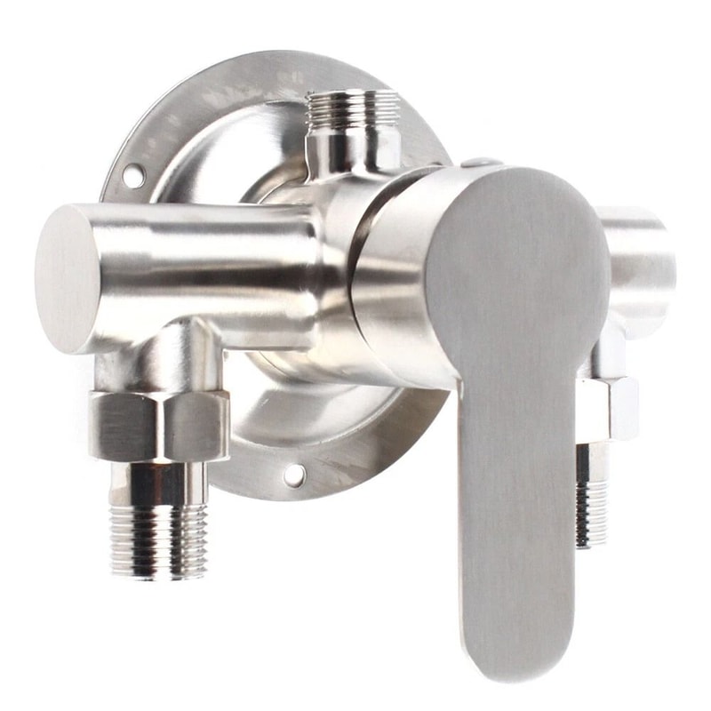 Premium Wall Mount Shower Faucet Valve Bath Mixer With Copper Finish 5