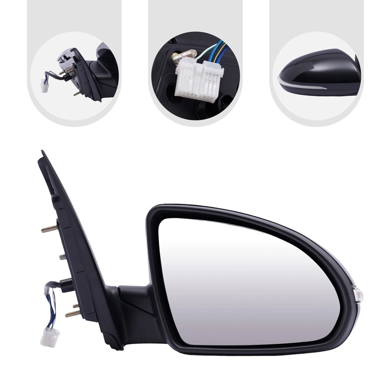Premium Right Side Rearview Mirror Replacement For Kia Optima Durable Precise Fit 19