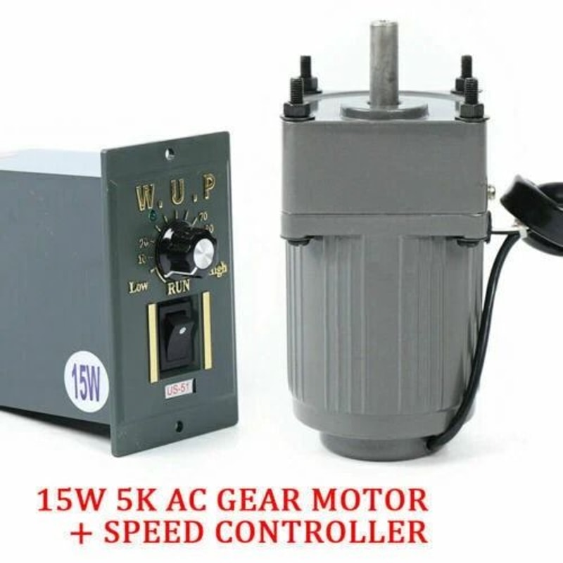 High Performance AC Gear Motor With Variable Speed Controller RPM Reversible 7