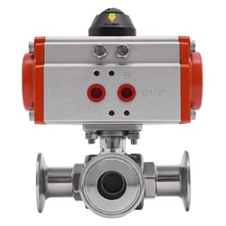 premium tri clamp sanitary pneumatic ball valve way stainless steel ball valve