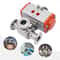 Premium Tri Clamp Sanitary Pneumatic Ball Valve Way Stainless Steel Ball Valve 3