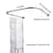 Premium Adjustable U Shaped Shower Curtain Rod No Drill Installation Bathroom Solution 6