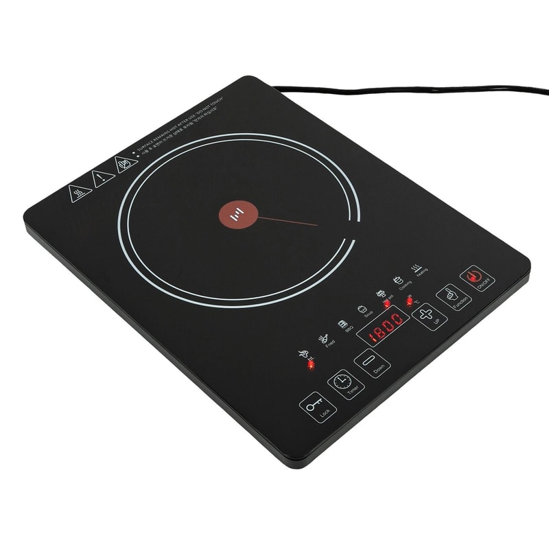 Premium Countertop Electric Cooktop Burner With LED Touch Control Single Stove 13