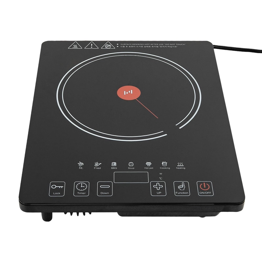 Premium Countertop Electric Cooktop Burner With LED Touch Control Single Stove 14