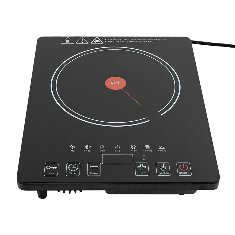 Premium Countertop Electric Cooktop Burner With LED Touch Control Single Stove 14