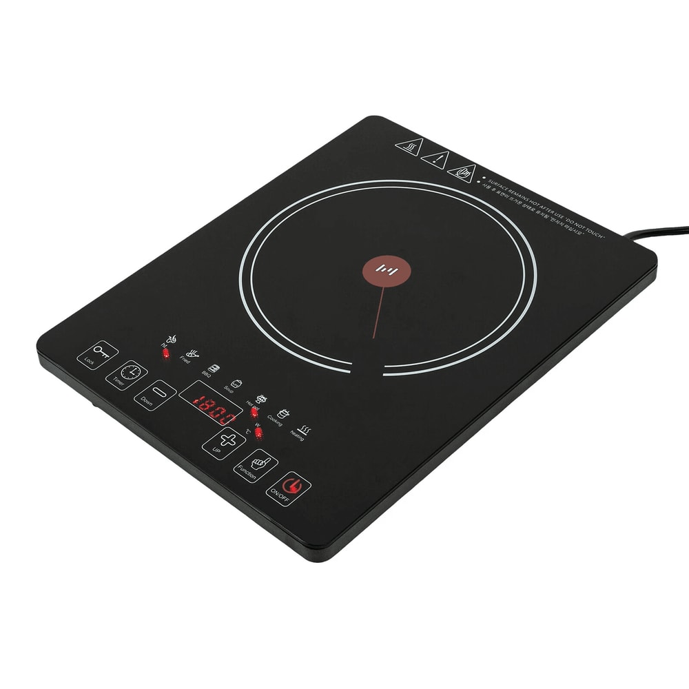 Premium Countertop Electric Cooktop Burner With LED Touch Control Single Stove 6