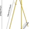 Gold Large Adjustable Floor Standing Easel For Wedding Display Metal Stand 8