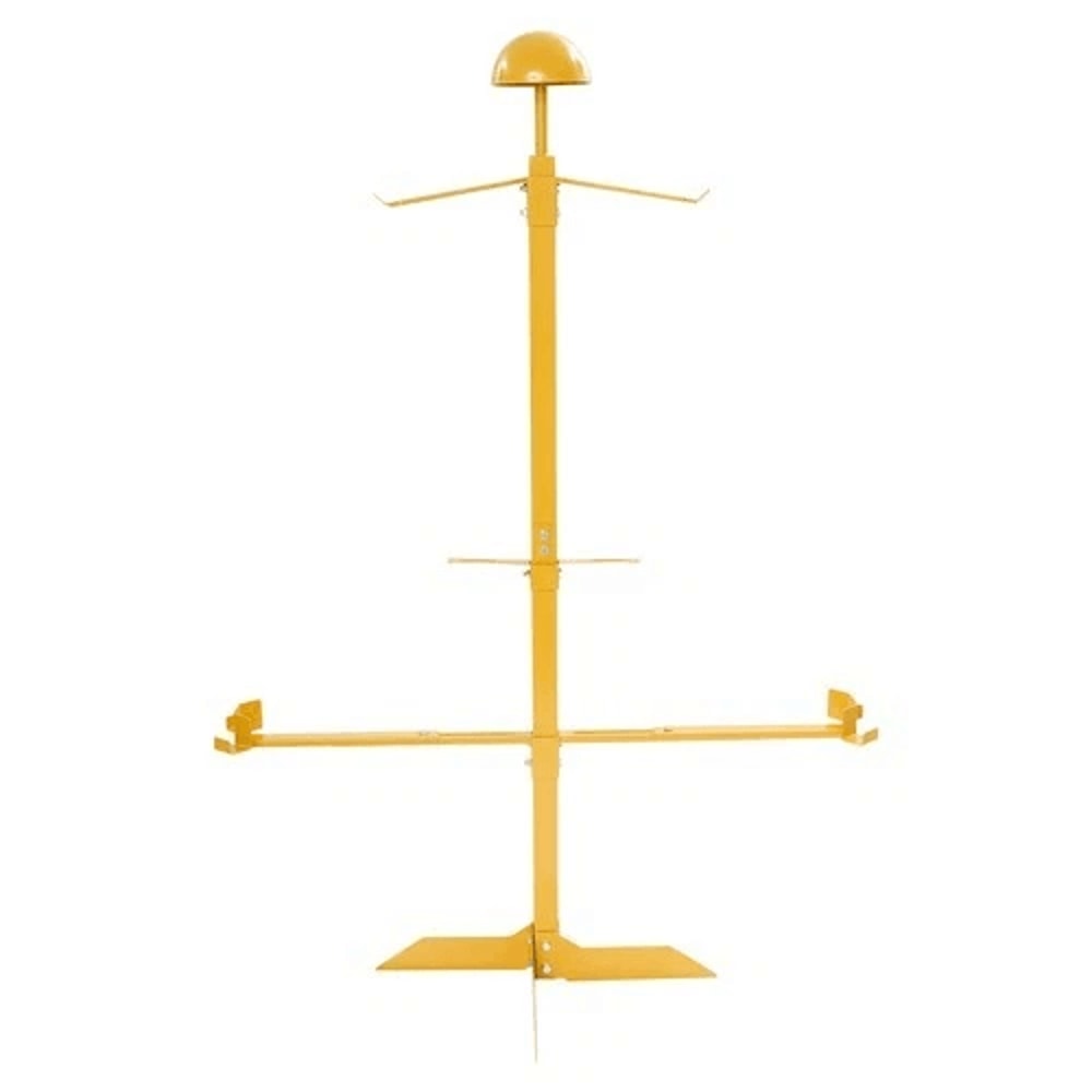 Heavy Duty Gold Tactical Gear Stand Helmet Display Rack Organizer 6