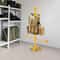 Heavy Duty Gold Tactical Gear Stand Helmet Display Rack Organizer 3