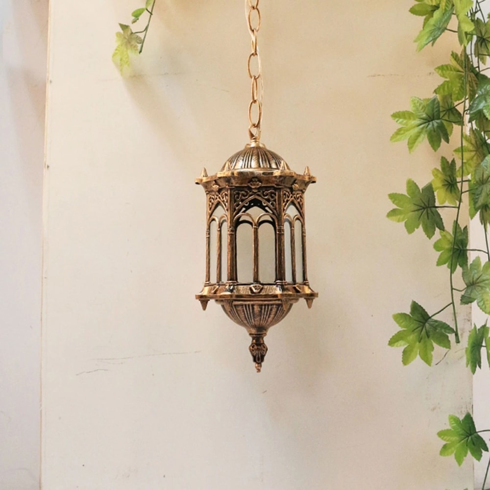 Outdoor Ceiling Porch Hanging Lantern Weather Resistant Exterior Hanging Light 0
