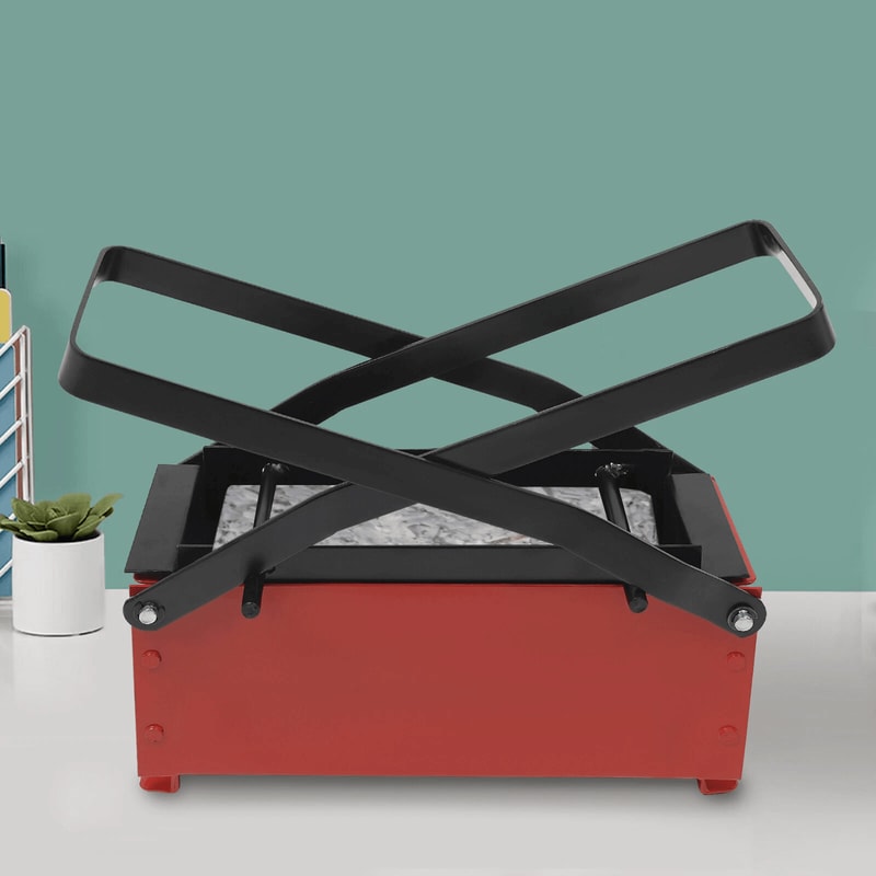 Manual Paper Briquette Maker Waste Paper Brick Make Durable Carbon Steel Press 3