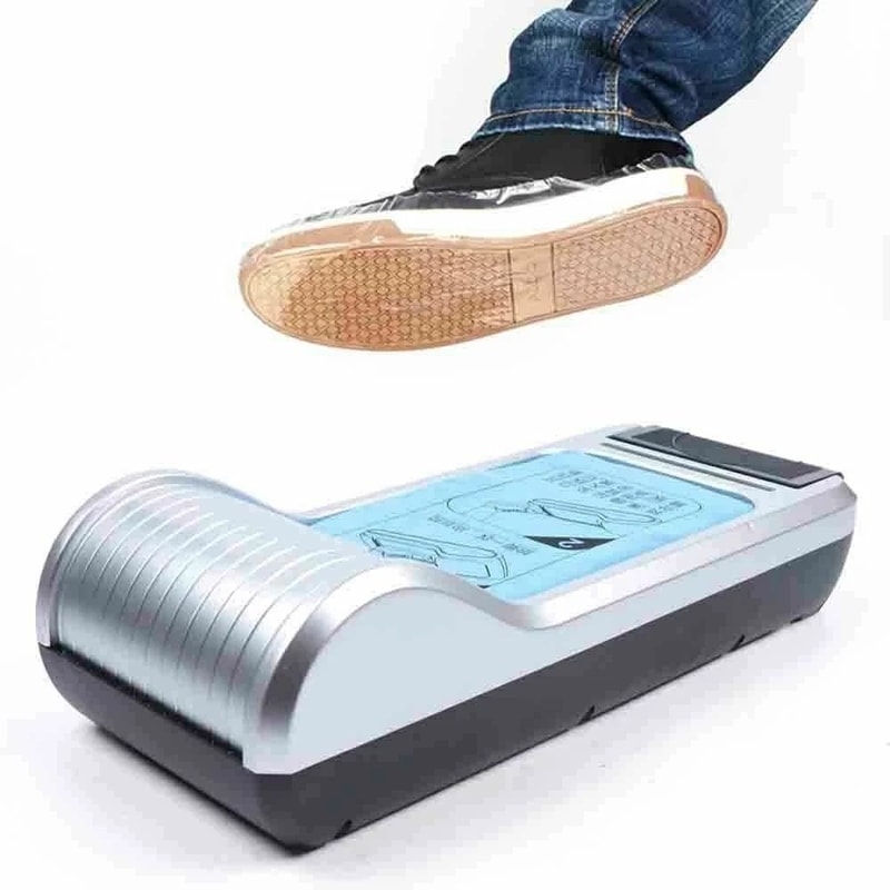 Premium Home Automatic Shoe Cover Dispenser With Disposable Shoe Covers Hands Free Protection 1