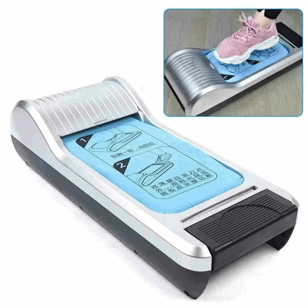 Premium Home Automatic Shoe Cover Dispenser With Disposable Shoe Covers Hands Free Protection 4