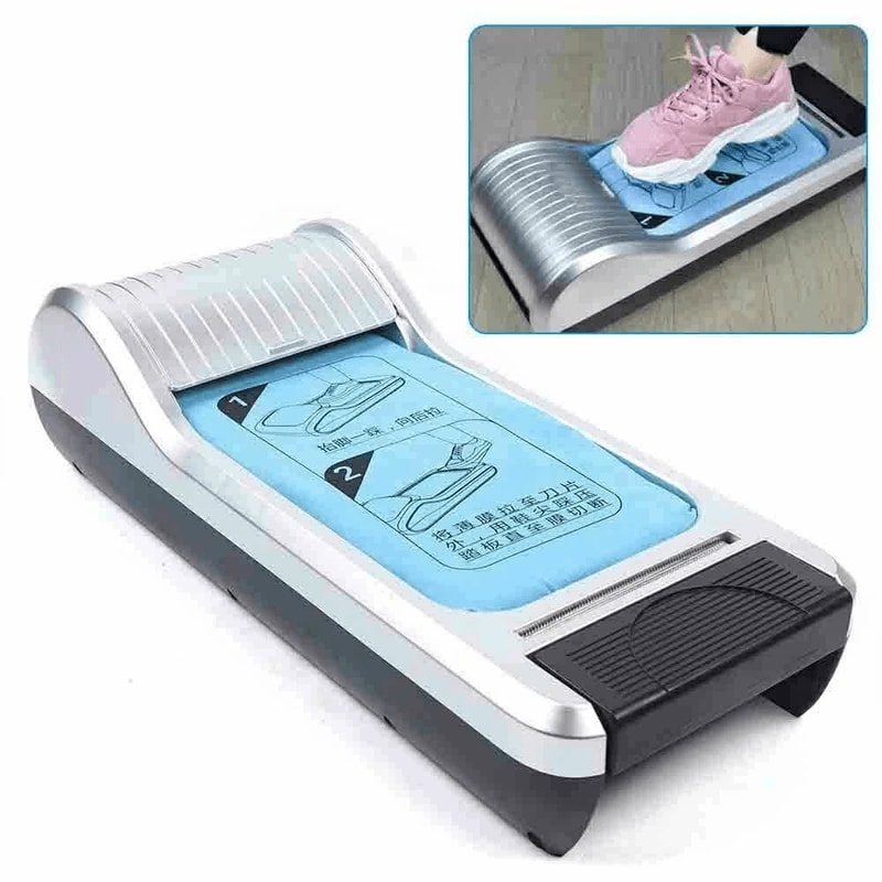 Premium Home Automatic Shoe Cover Dispenser With Disposable Shoe Covers Hands Free Protection 4