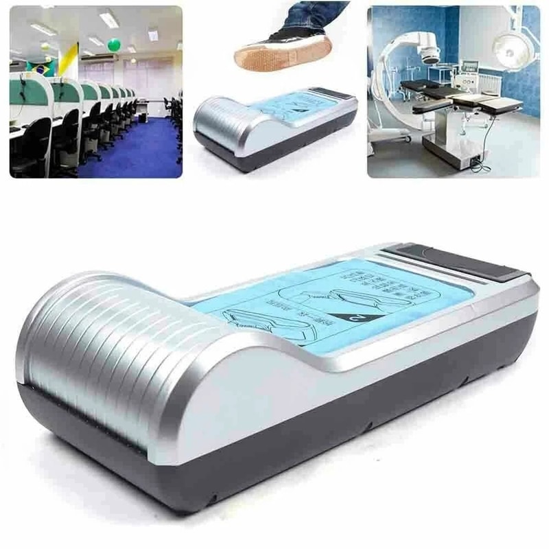 Premium Home Automatic Shoe Cover Dispenser With Disposable Shoe Covers Hands Free Protection 3