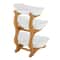 Premium Tier Bamboo Serving Stand Space Saving Fruit Dessert Display 7