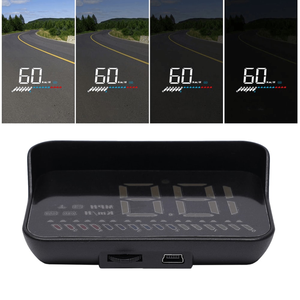 Universal GPS HUD Car Head Up Display Speedometer With Overspeed Alert 8