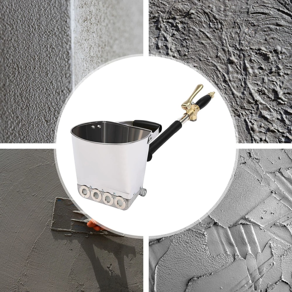 Air Powered Jet Stucco Sprayer Mortar Sprayer Hopper Professional Concrete Plaster Gun 2