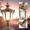 Vintage Bronze Outdoor Post Light Lantern For Garden Gate Columns 2