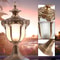 Vintage Bronze Outdoor Post Light Lantern For Garden Gate Columns 2