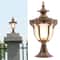Vintage Bronze Outdoor Post Light Lantern For Garden Gate Columns 4