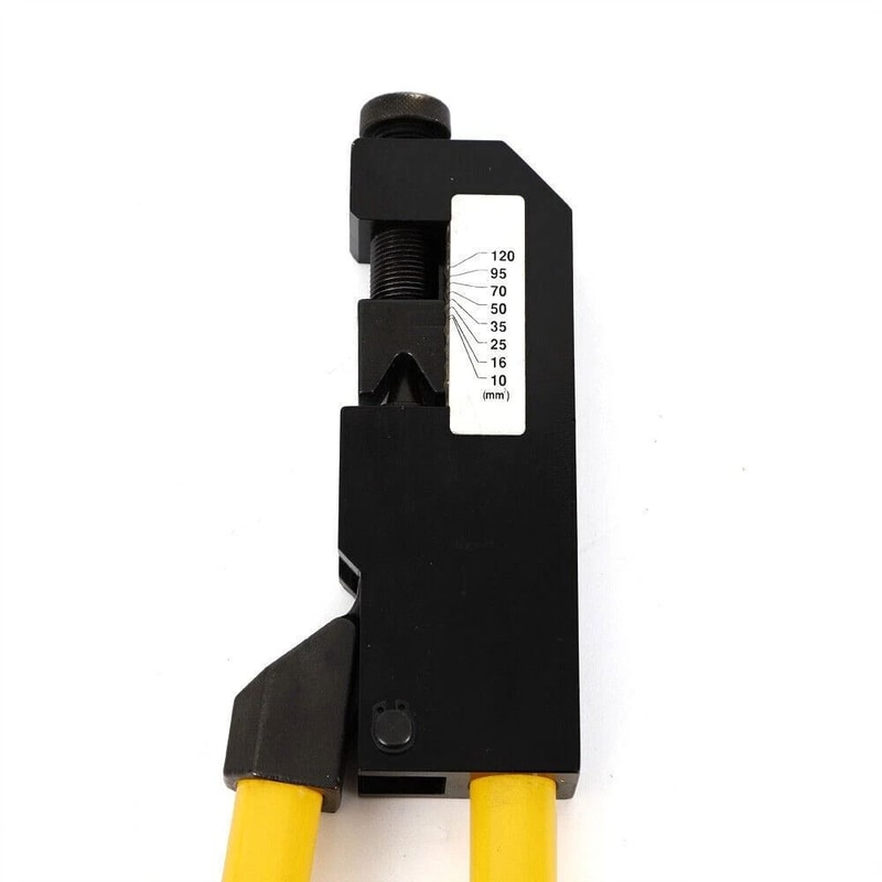 Heavy Duty AWG Ring Terminal Crimper For Large Gauge Wire 8