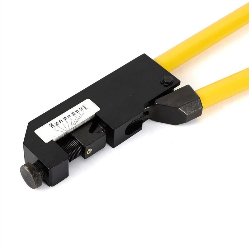Heavy Duty AWG Ring Terminal Crimper For Large Gauge Wire 10