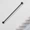Modern Black Wall Mounted Stair Handrail For Indoor Outdoor Steps 1
