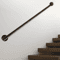 Modern Black Wall Mounted Stair Handrail For Indoor Outdoor Steps 0