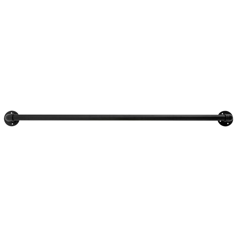 Modern Black Wall Mounted Stair Handrail For Indoor Outdoor Steps 12