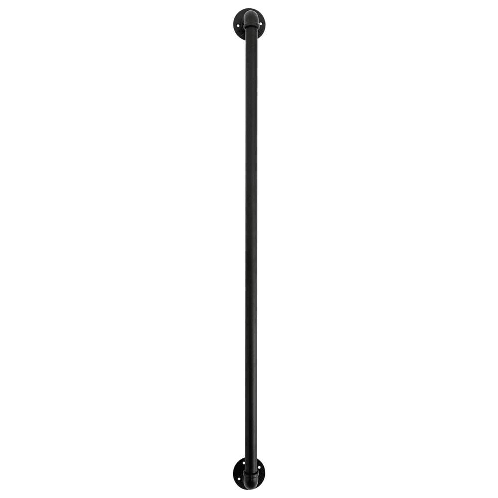 Modern Black Wall Mounted Stair Handrail For Indoor Outdoor Steps 13