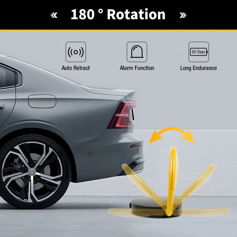 Automatic Parking Lock Remote Control Waterproof Parking Space Barrier 4